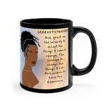 SERENITY PRAYER: 11oz Black Mug