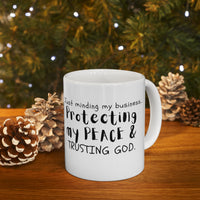 TRUSTING GOD: Ceramic Mug 11oz