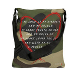 PSALM 28:7 -Adjustable Tote Bag (AOP)