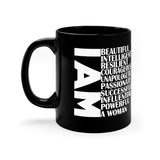 I AM: 11oz Black Mug
