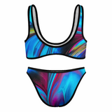 BLUE PURP: Women's Two Piece Swimsuits Sexy Bikini Suit