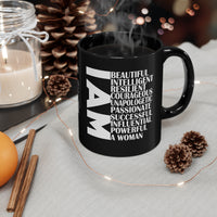 I AM: 11oz Black Mug