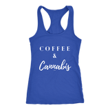 COFFEE & CANNABIS: WOMEN'S RACERBACK TANK - Zee Grace Tee