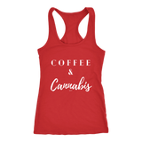 COFFEE & CANNABIS: WOMEN'S RACERBACK TANK - Zee Grace Tee