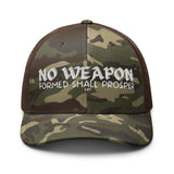 NO WEAPON: Camouflage trucker hat