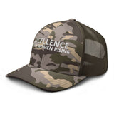 EXCELLENCE- BLACK WOMEN RISING: Camouflage trucker hat