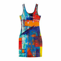 COLOR ME BLOCKED  (ZGT Design): Women's Tank Dress Stylish Sleeveless Dress