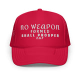 NO WEAPON: Foam trucker hat