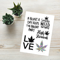 LOVE WEED: Sticker sheet