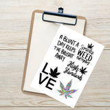 LOVE WEED: Sticker sheet