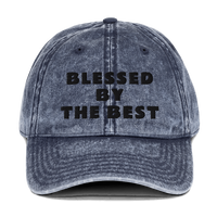 BLESSED BY THE BEST: Vintage Cotton Twill Cap - Zee Grace Tee