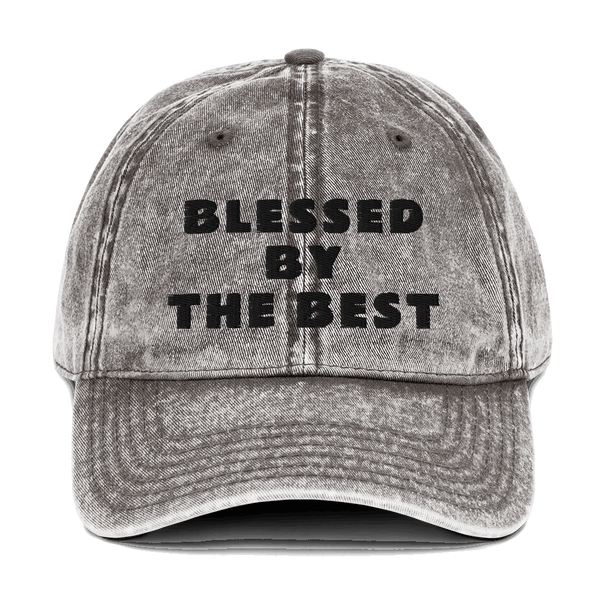 BLESSED BY THE BEST: Vintage Cotton Twill Cap - Zee Grace Tee