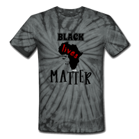 Black Lives Matter: Women's Tie Dye T-Shirt - spider black