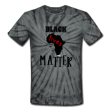 Black Lives Matter: Women's Tie Dye T-Shirt - spider black