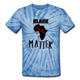 Black Lives Matter: Women's Tie Dye T-Shirt - spider baby blue