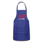 DOPE IN REAL LIFE: Adjustable Apron - royal blue