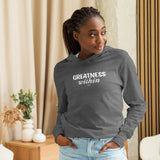 GREATNESS WITHIN: Hooded long-sleeve tee