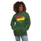 BLACK HISTORY IS MY HISTORY (HEART): Unisex Hoodie