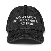 NO WEAPON: Vintage Cotton Twill Cap