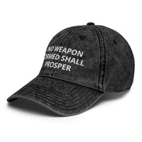 NO WEAPON: Vintage Cotton Twill Cap