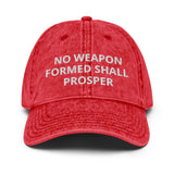 NO WEAPON: Vintage Cotton Twill Cap