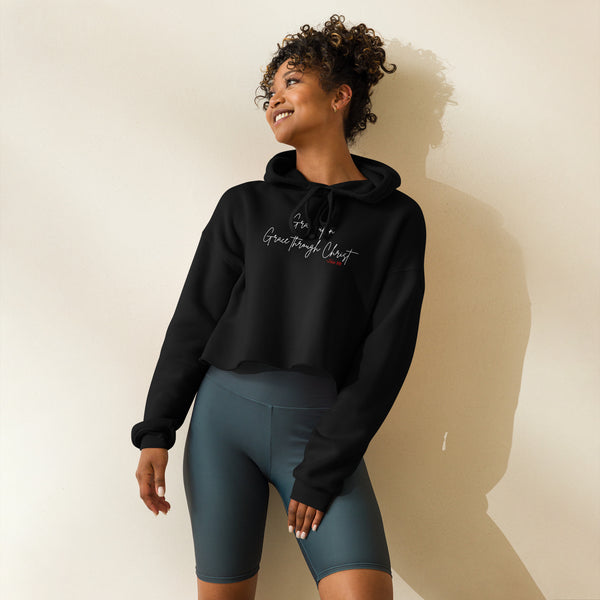 GRACE UPON GRACE: Crop Hoodie