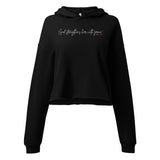 GOD STRENGTHENS: Crop Hoodie