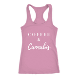 COFFEE & CANNABIS: WOMEN'S RACERBACK TANK - Zee Grace Tee