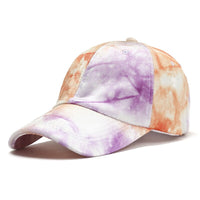 Multicolor Tie-dye Printing Baseball Hat