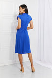 Self Made Woman Mock Neck Dress