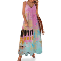 GRAFFITI ME: Women's Summer Fashion Slip Dress Long Skirts