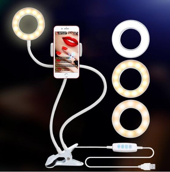 Portable Photo Studio Selfie LED Ring Light with Cell Phone Holder