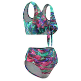 GALAXY LOVE: Women's Two Piece Adjustable Split Swimsuits Cute Bikini