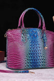 Gradient PU Leather CROC Handbag