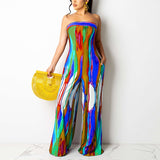 Abstract Printed Jumpsuit