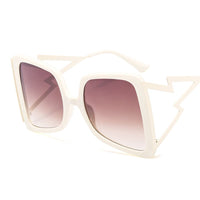 BOW TIE Hollow Oversize Square Sunglasses