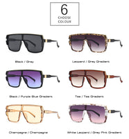 RETRO FASHION Oversized Square Gradient SUNGLASSES UV400