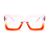 Trendy Oversized Square Eyeglasses UV400