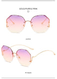 RIMLESS OCEAN CUT Gradient Sunglasses