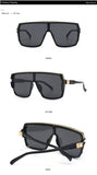 RETRO FASHION Oversized Square Gradient SUNGLASSES UV400