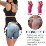 Mid Waist Tummy Control Thong Panties Shapewear