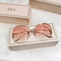 RIMLESS OCEAN CUT Gradient Sunglasses