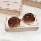 RIMLESS OCEAN CUT Gradient Sunglasses