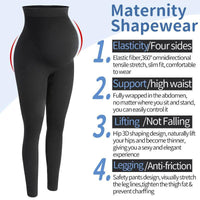 Maternity High Waist Belly Support Leggings - Zee Grace Tee