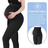 Maternity High Waist Belly Support Leggings - Zee Grace Tee