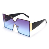 Square Oversized Gradient Sunglasses