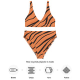ORANGE TIGER: Recycled high-waisted bikini
