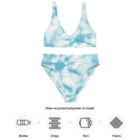 BLUE SKY: Recycled high-waisted bikini