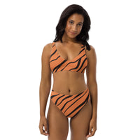 ORANGE TIGER: Recycled high-waisted bikini