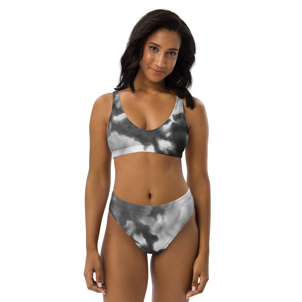 BLACK SMOKE: Recycled high-waisted bikini